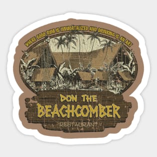 Don The Beachcomber 1933 Sticker